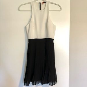 NBD Fit and Flare Pleated Dress
